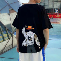 Trendy Men's Luffy Printed Loose T-shirt