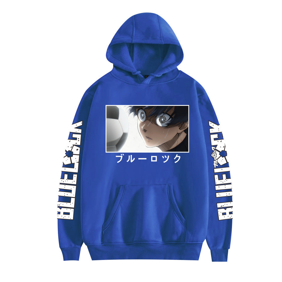 Casual Anime Print Loose Pullover Hoodie