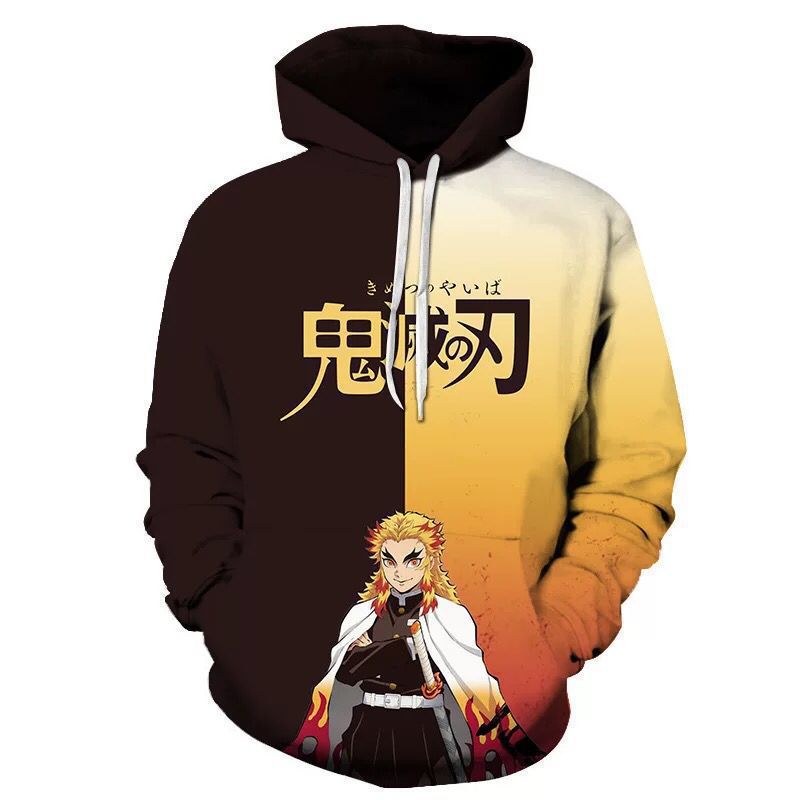 Unisex Trendy Anime Cosplay 3D Printed Pullover Hoodie