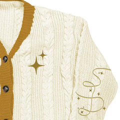 Taylor Invisible String Striped Knitted Cardigan