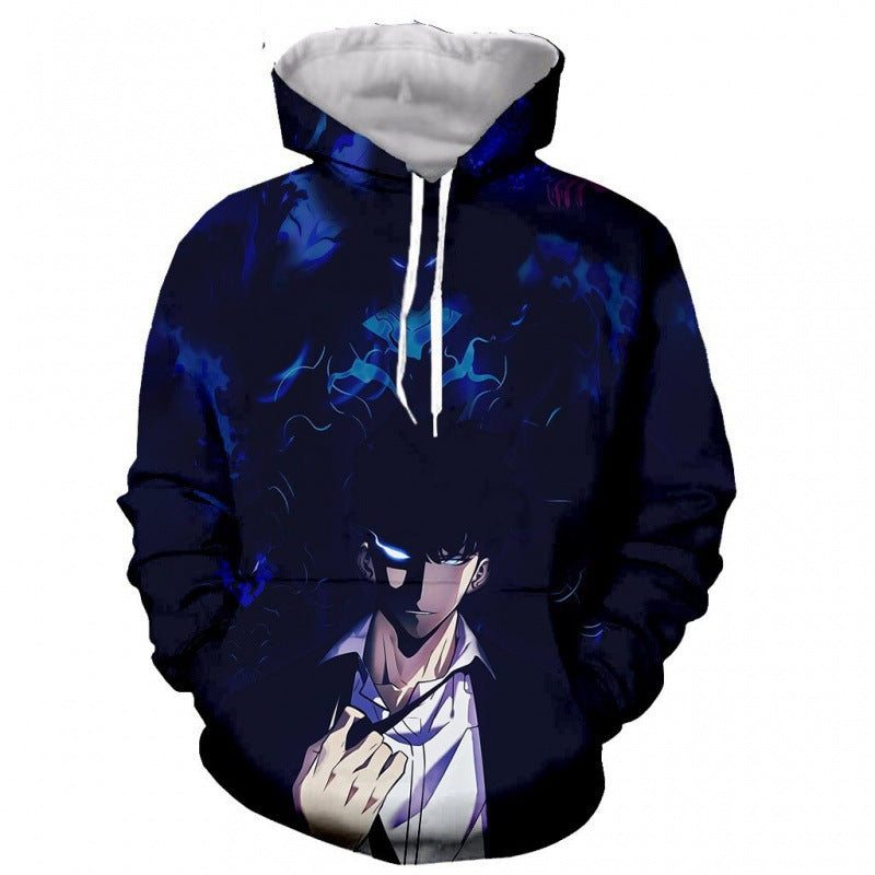 Men's Anime 3d Printed Loose Hoodie