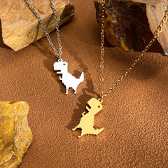 Cute Dinosaur Clavicle Necklace