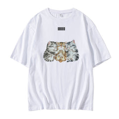 Winter Karina Cartoon Loose Short-sleeved T-shirt