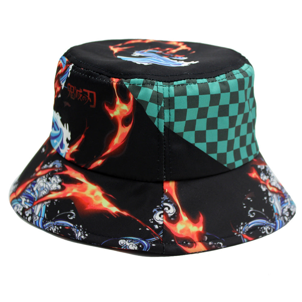 Versatile Anime Printed Bucket Hat