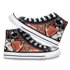 Unisex Luffy Printed Canvas Shoes