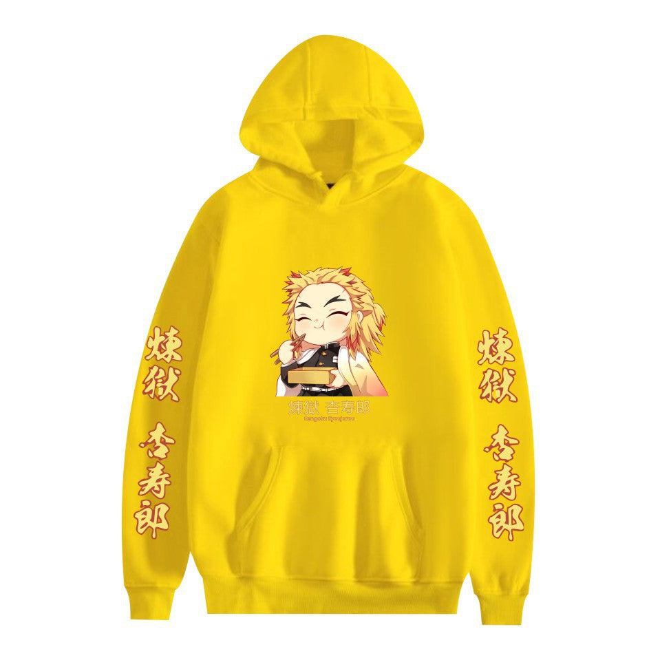 Unisex Cute Anime Printed Casual Loose Hoodie