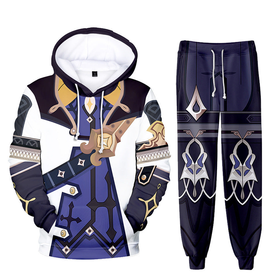 Casual Trendy Game 3D Print Hoodie Trousers Co-ords