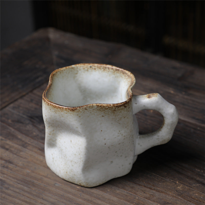 Retro Ceramic Irregular Pottery Mug