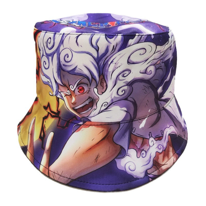 Casual Anime Printed Bucket Hat