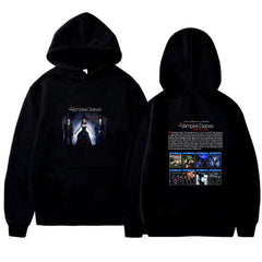 Unisex Tvd Pattern Pullover Hoodie