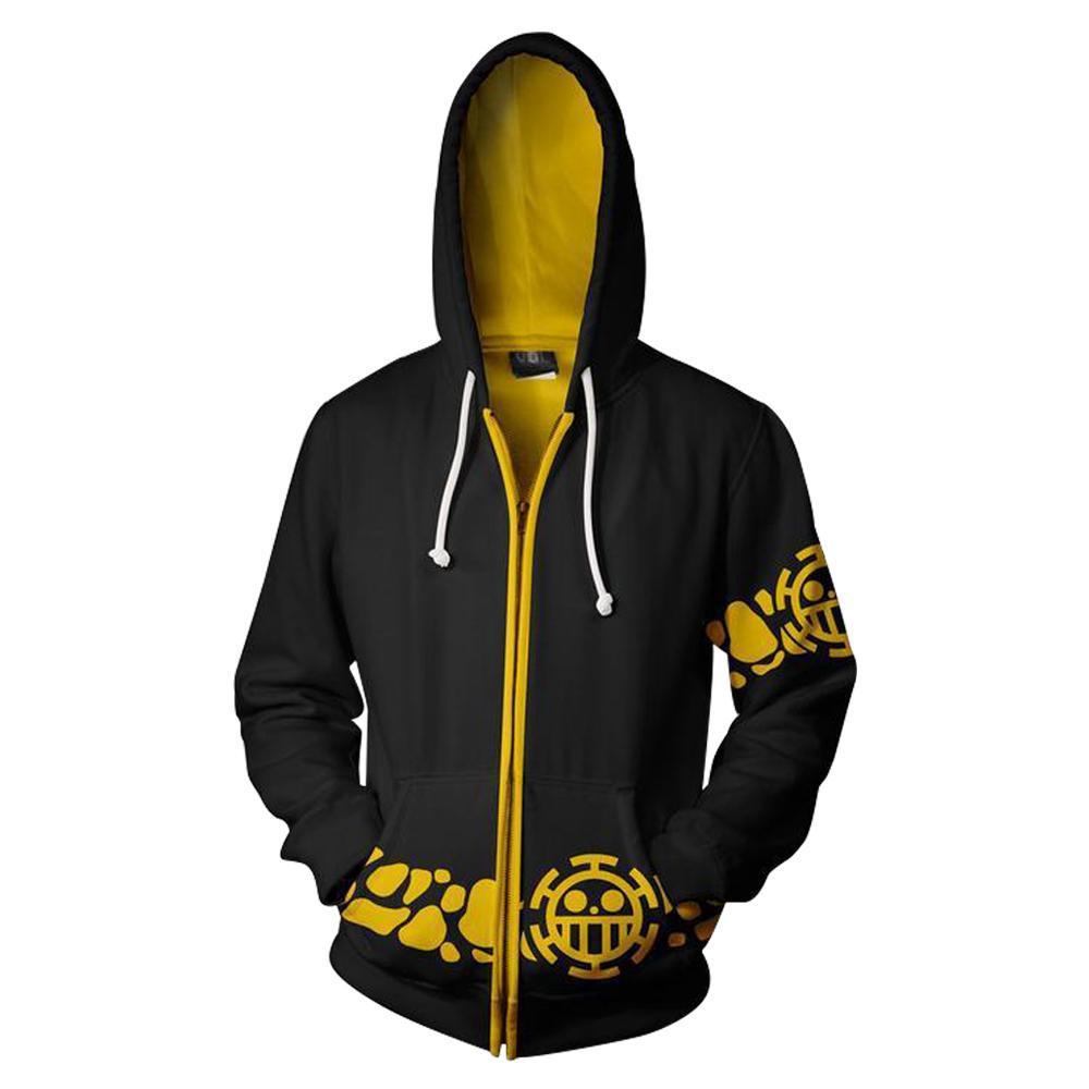 Unisex Pirate King Digital Printed Cos Zipper Hoodie