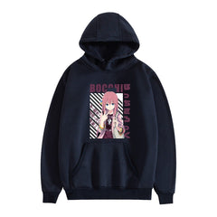 Casual BOCCHI Anime Pattern Pullover Hoodie