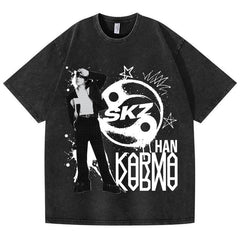 SKZ KARMA Cotton Washed T-shirt