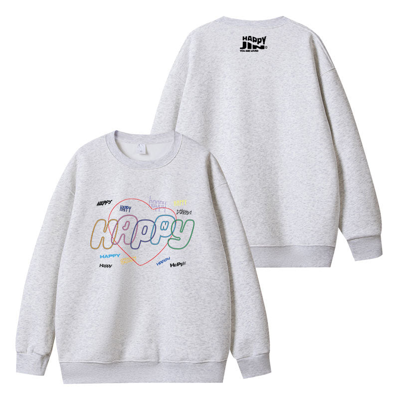 JIN Happy Printed Thin Hoodie Jacket