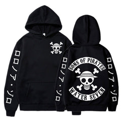 Unisex Sons of Pirates Print Loose Hoodie