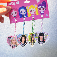 AE "My World" Acrylic Heart-shaped Pendant Set