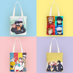 Trendy Anime Zipper Canvas Shoulder Bag