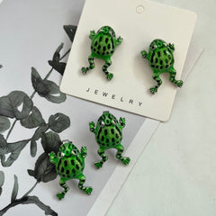 Cute Frog Earrings Ear Clips