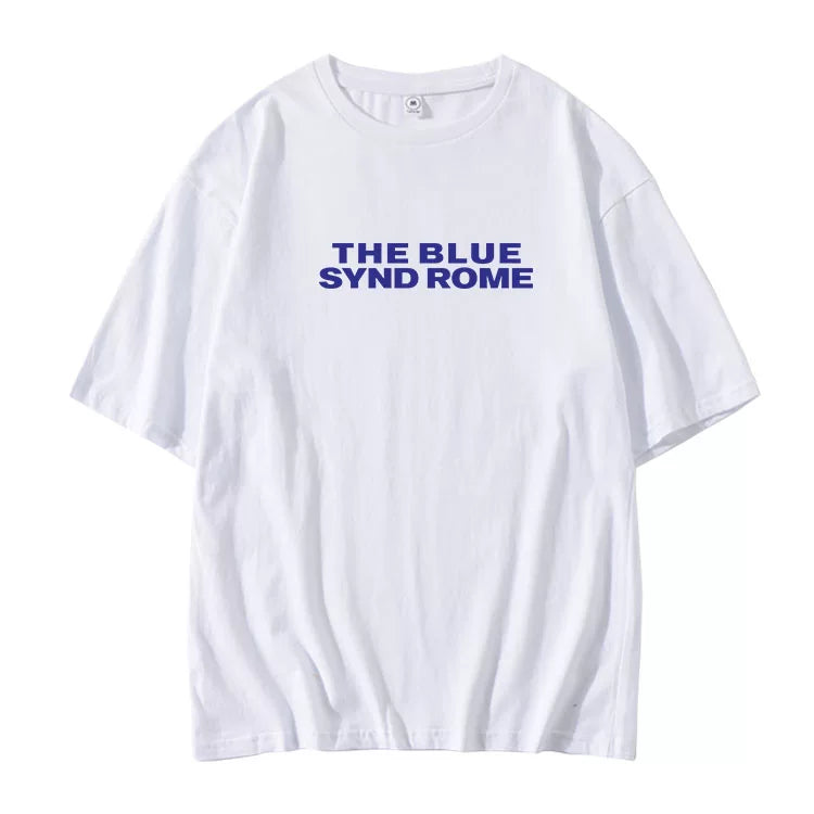 SULLYOON Letter Cotton Short-sleeved T-shirt