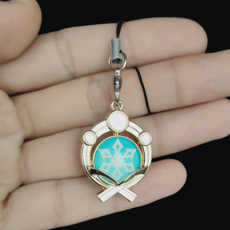 Luminous Game Keychain Lanyard Pendant