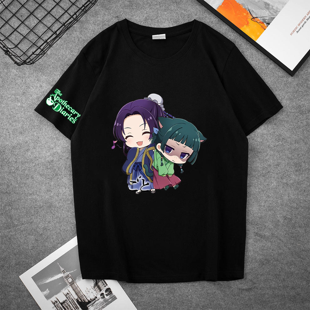 Trendy Girl's Anime Short Sleeve T-Shirt