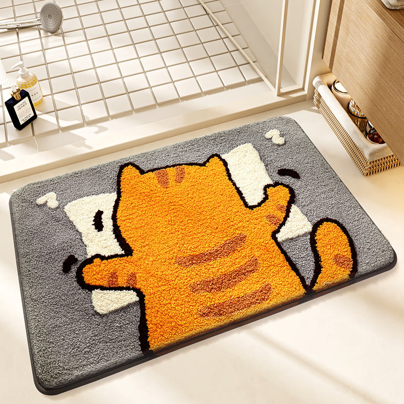 Cartoon Animal Bathroom Door Non-slip Mat