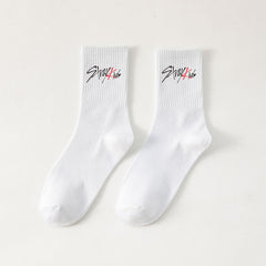 KPOP Cotton Medium Tube Socks 12 Pairs
