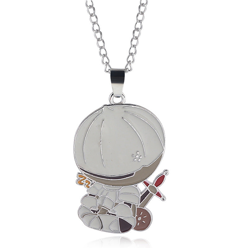 Game Metal Keychain Necklace