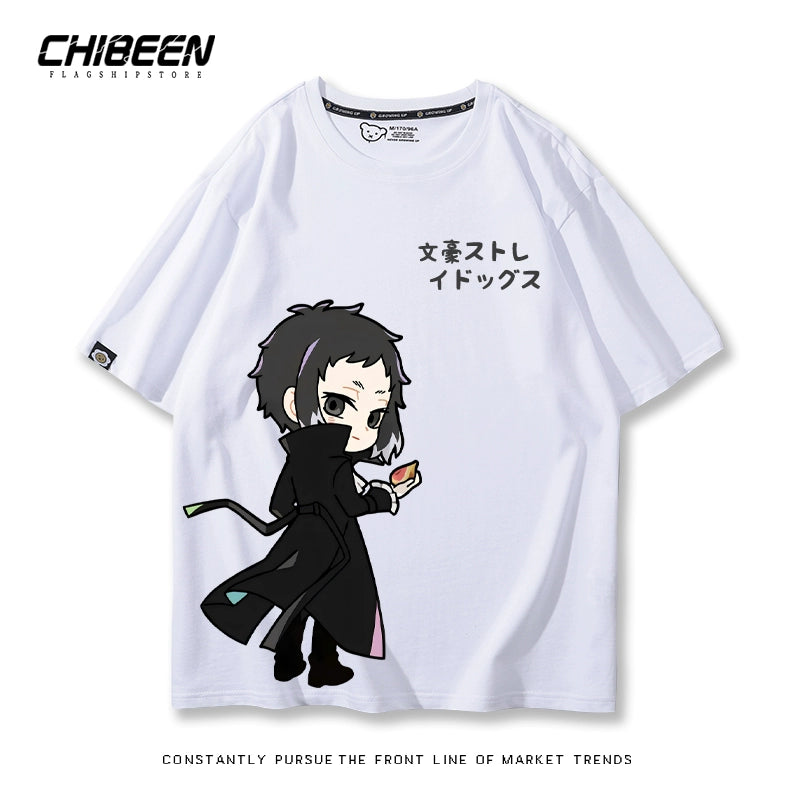 Versatile Dazai Anime Short Sleeve Summer T-Shirt
