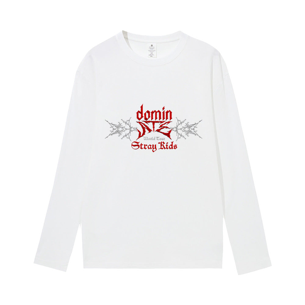 Unisex ATE Kpop Crew Neck Long-sleeved T-shirt