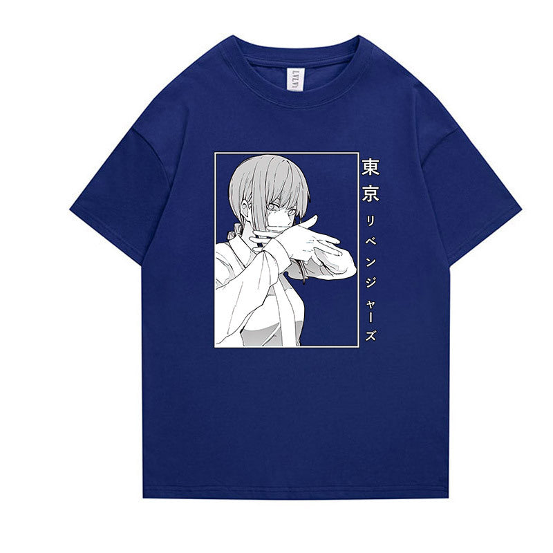 Unisex Anime Graphic Short-sleeved T-shirt
