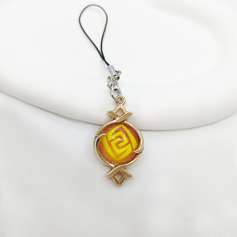 Luminous Game Keychain Lanyard Pendant