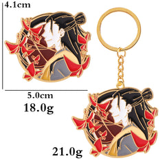 Anime COS Metal Keychain Brooch Badge