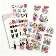 BANGTAN Cartoon Luggage Sticker