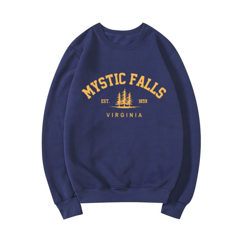 Casual Mystic Falls Virginia Crew Neck Sweatshirt