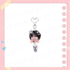 Cartoon SEVENTEEN Big Head Acrylic Keychain