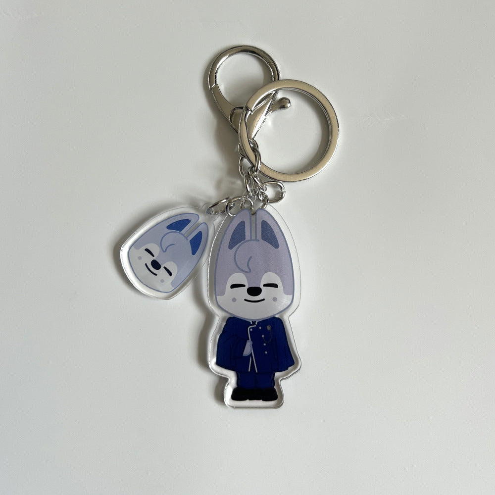 Kpop Cartoon Acrylic Keychain