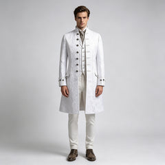 Rococo Baroque Style Luxury Long Jacket