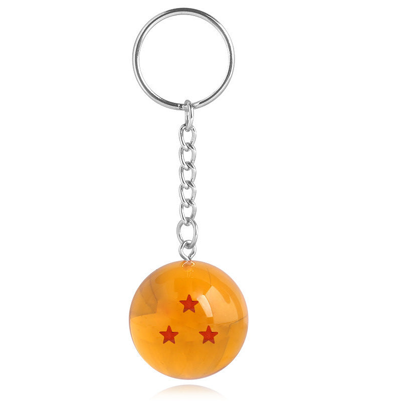 Trendy Anime Crystal Ball Keychain Pendant