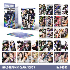 30PCS TUNNEL VISION World Tour Laser Photocard
