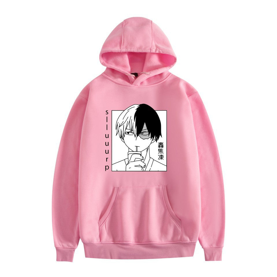 Men's and Women's Anime Graphic Print Hoodie Top