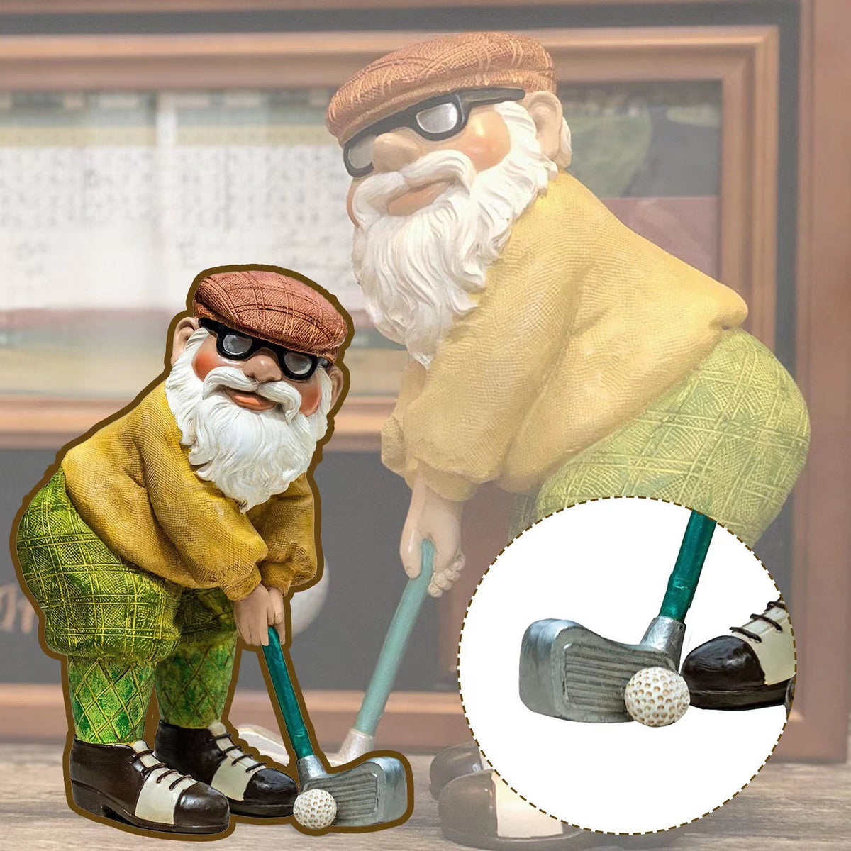 Garden Golf Gnome Ornament