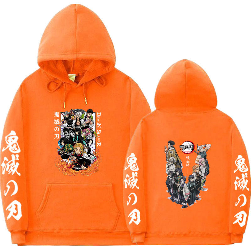 Casual Anime Printed Sports Loose Hoodie