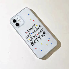 Friends Quotes Transparent Phone Case