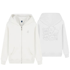 KPOP Cartoon Loose Zipper Jacket Hoodie