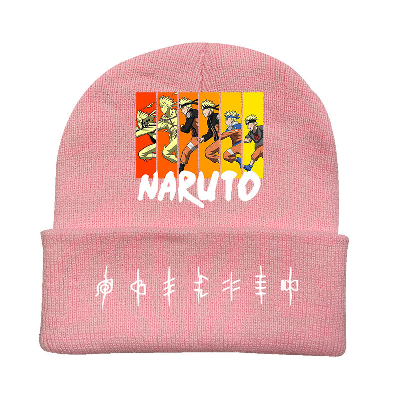 Versatile Anime Print Knitted Hat