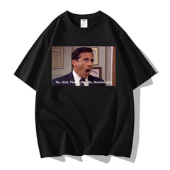 No God Please No Meme Short Sleeve T-shirt