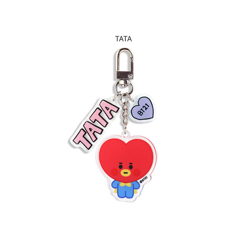 KPOP Acrylic Double-sided Transparent Keychain