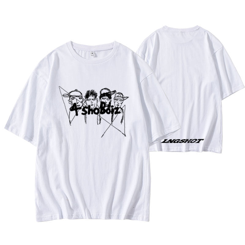 4SHOBOIZ‌ Cotton Short-sleeved T-shirt