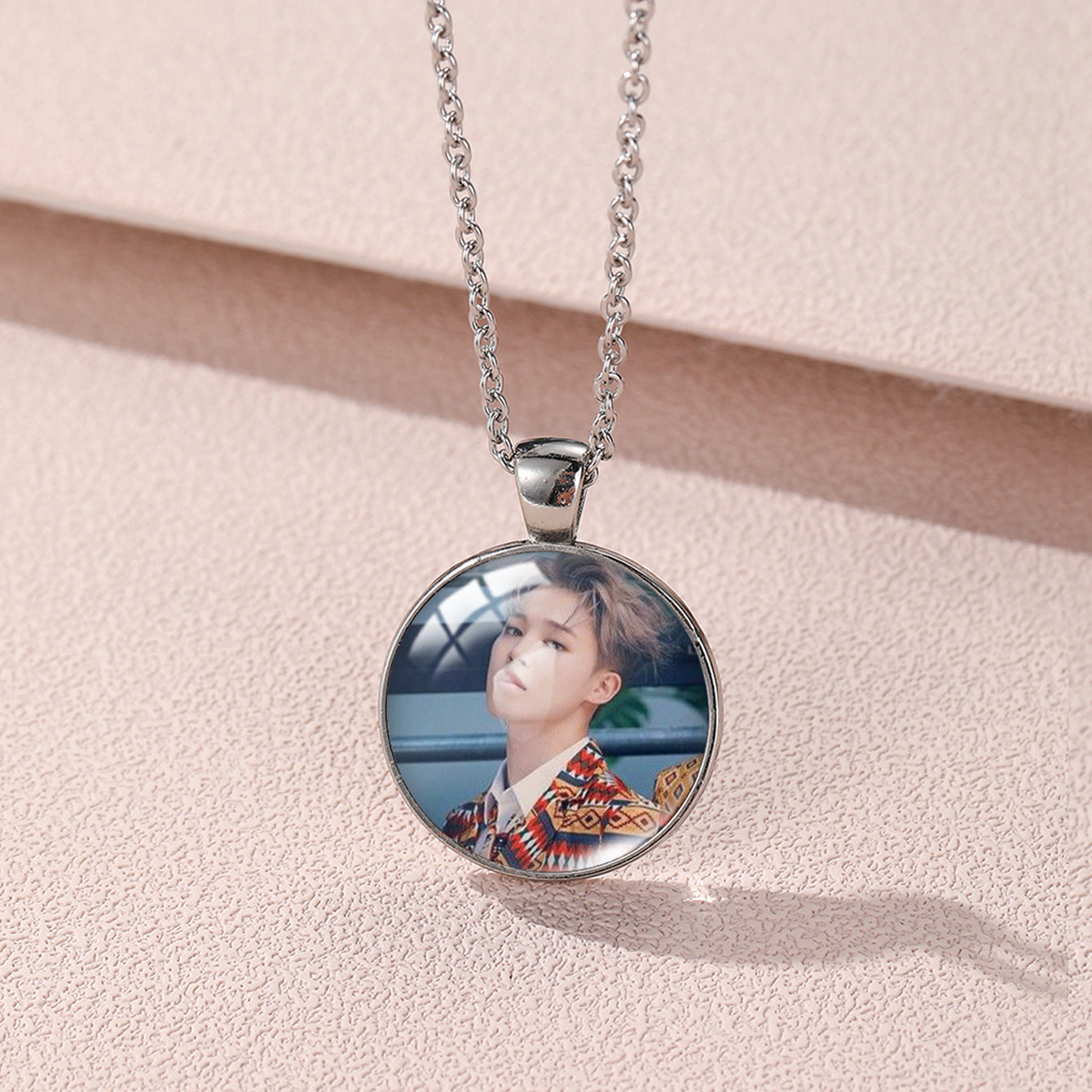 Trendy BTS Round Necklace